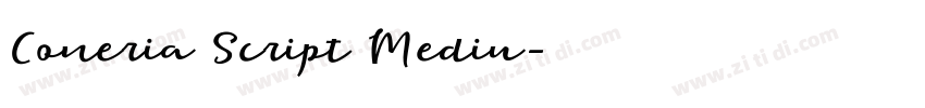 Coneria Script Mediu字体转换